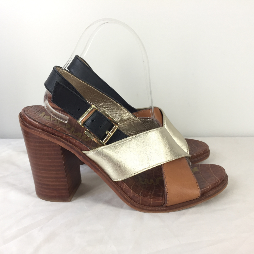 Sam Edelman 8.5 Ivy Color Block Open Toe Sandal - image 2